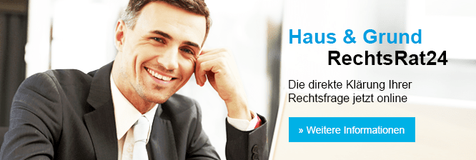 Haus & Grund RechtsRat24 ContentBanner